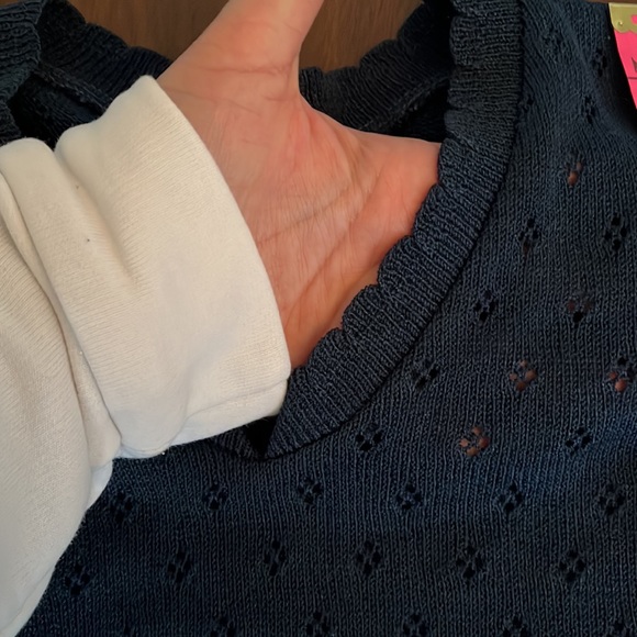Vintage knit short sleeve sweater - Picture 3 of 4